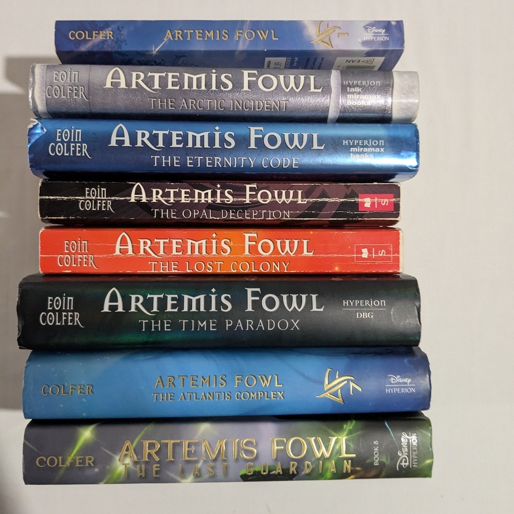 Artemis Fowl Book Set Lot Of 8 Hard & Soft Cover Books Eoin Colfer